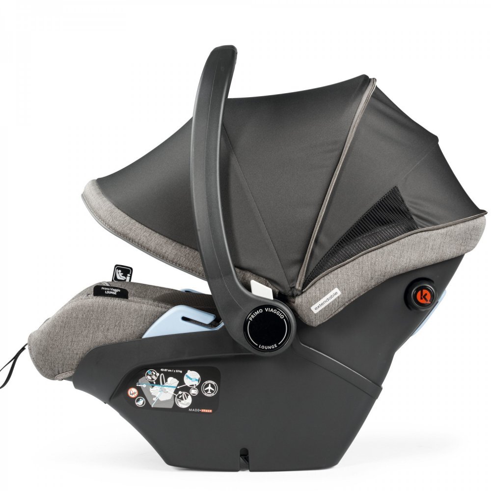 PEG-PEREGO Carucior 3 in 1 Peg Perego Veloce Lounge 0 - 22 kg City Grey gri alb i-Size