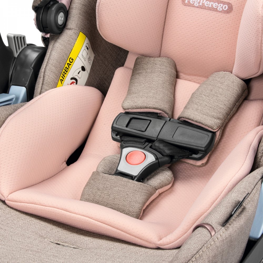 PEG-PEREGO Carucior 3 in 1 Peg Perego Veloce Lounge 0 - 22 kg Mon Amour bej roz i-Size