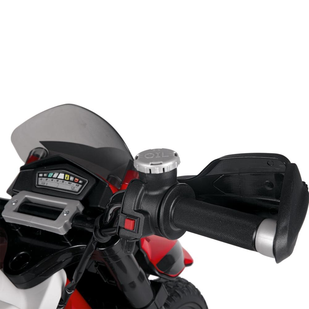 PEG-PEREGO Motocicleta electrica pentru copii Peg Perego Ducati Enduro cu roti din cauciuc scaun ergonomic lumini led si doua viteze 330W