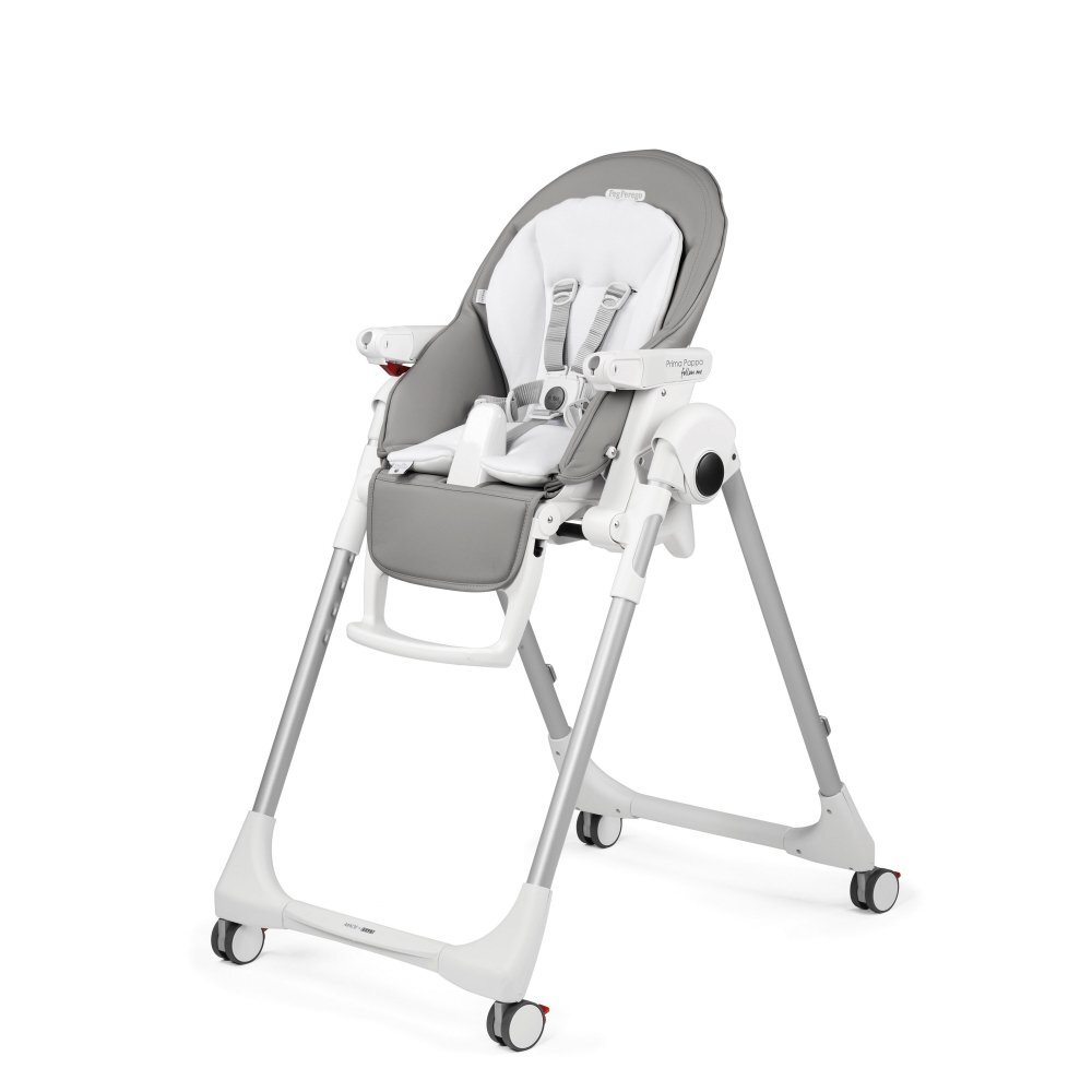 PEG-PEREGO Scaun de masa 2 in 1 Peg Perego Prima Pappa Zero Follow Me Plus 0-15 kg Gri Ice