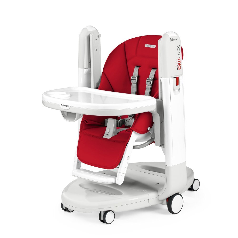 PEG-PEREGO Scaun de masa 3 in 1 Peg Perego Tatamia Follow Me 0-15 Kg Fragola Visiniu