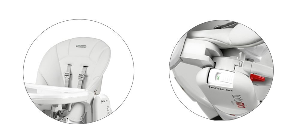 PEG-PEREGO Scaun de masa 3 in 1 Peg Perego Tatamia Follow Me 0-15 Kg Wonder Grey