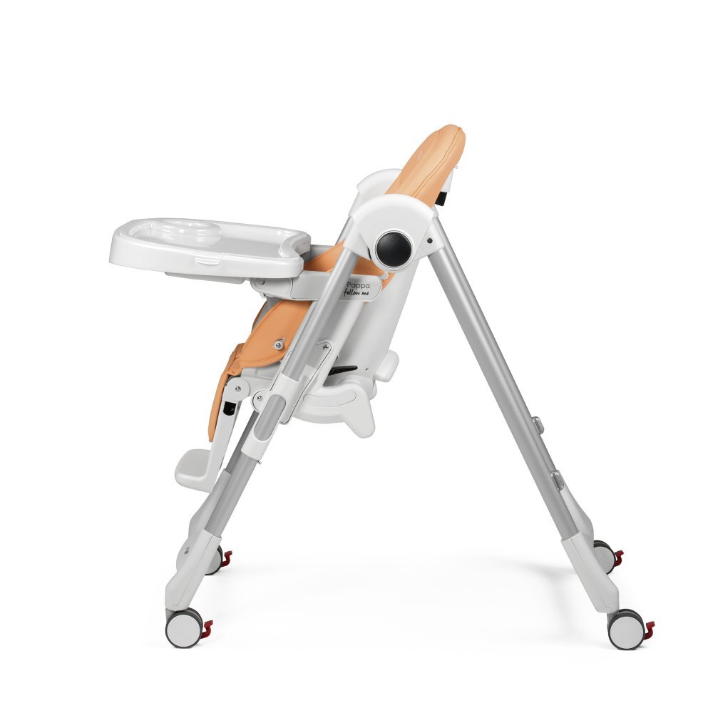 PEG-PEREGO Scaun de masa Peg Perego 2 in 1 Prima Pappa Zero Follow Me Peach Portocaliu