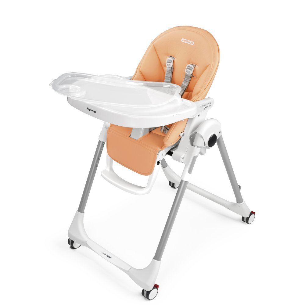 PEG-PEREGO Scaun de masa Peg Perego 2 in 1 Prima Pappa Zero Follow Me Peach Portocaliu