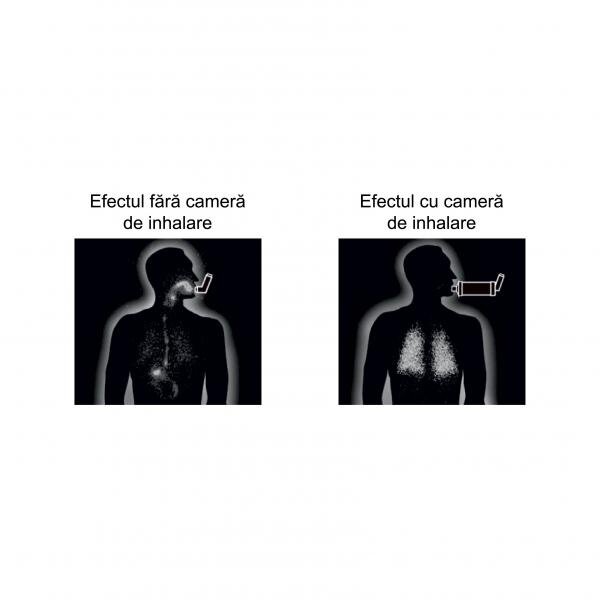 PERFECT MEDICAL Camera de inahalare Spray cu 2 masti copii adulti