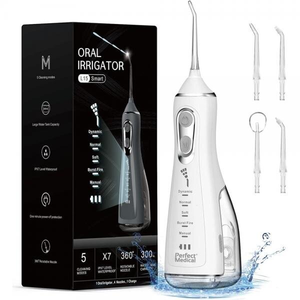 PERFECT MEDICAL Irigator Oral Profesional PM-41 dus bucal portabil cu acumulator