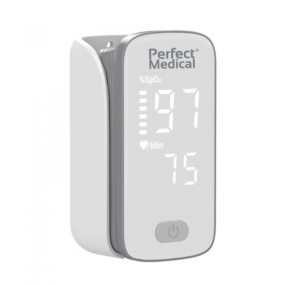 PERFECT MEDICAL Pulsoximetru de deget monitorizare SpO2 si puls alb