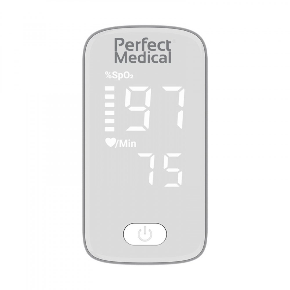 PERFECT MEDICAL Pulsoximetru de deget monitorizare SpO2 si puls alb