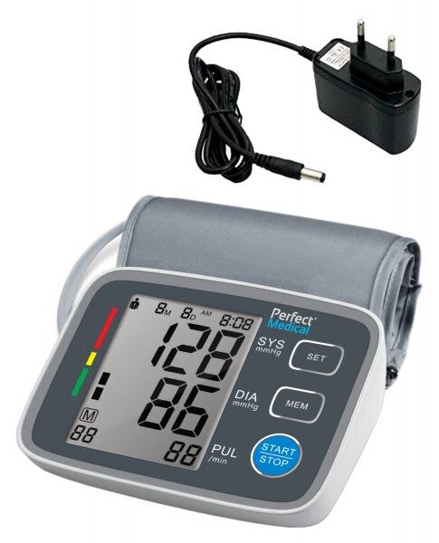 PERFECT MEDICAL Tensiometru de brat ecran LCD cu adaptor cadou