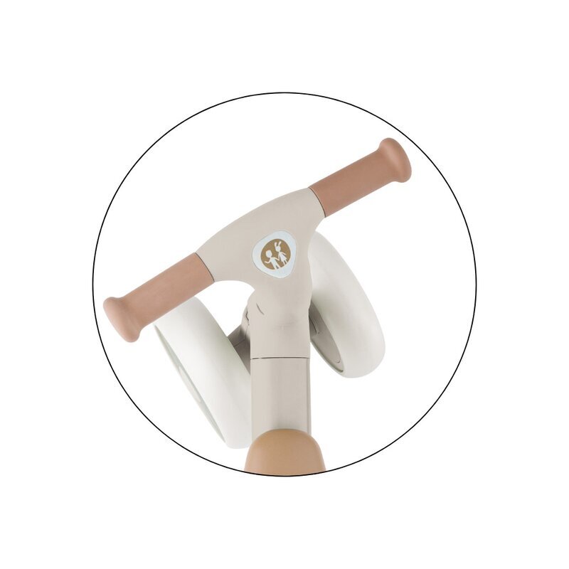 Petite&Mars Bicicletatricicleta pentru copii PetiteMars Bingo Bej 3 in 1 multifunctionala cu pedale detasabile ghidon directionabil sa reglabila pe inaltime 2.3 kg greutate admisa 25 kg 12-36 luni