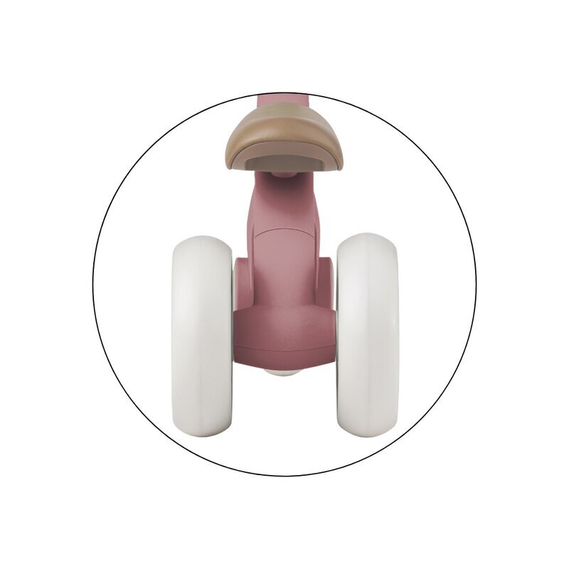 Petite&Mars Bicicletatricicleta pentru copii PetiteMars Bingo Roz 3 in 1 multifunctionala cu pedale detasabile ghidon directionabil sa reglabila pe inaltime 2.3 kg greutate admisa 25 kg 12-36 luni