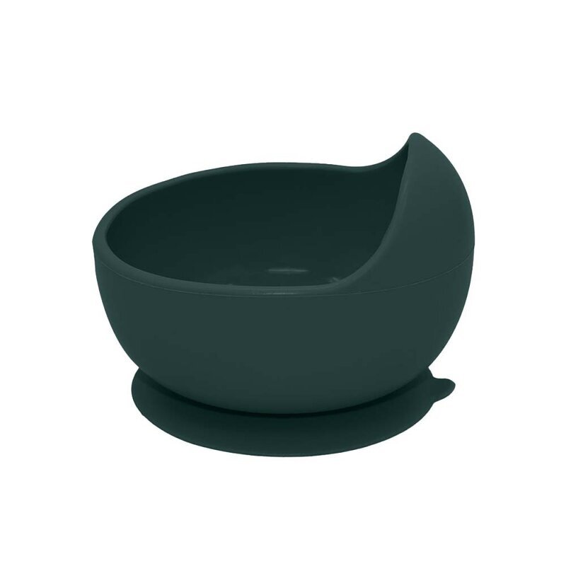 Petite&Mars Bol din silicon PetiteMars fara BPA cu ventuza TakeMatch 6 luni+ verde inchis
