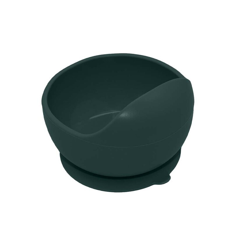 Petite&Mars Bol din silicon PetiteMars fara BPA cu ventuza TakeMatch 6 luni+ verde inchis