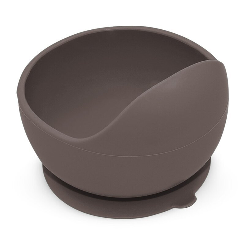 Petite&Mars Bol din silocon PetiteMars Bitter Cocoa Maro TakeMatch cu ventuza fara BPA 6 luni+ 360 ml