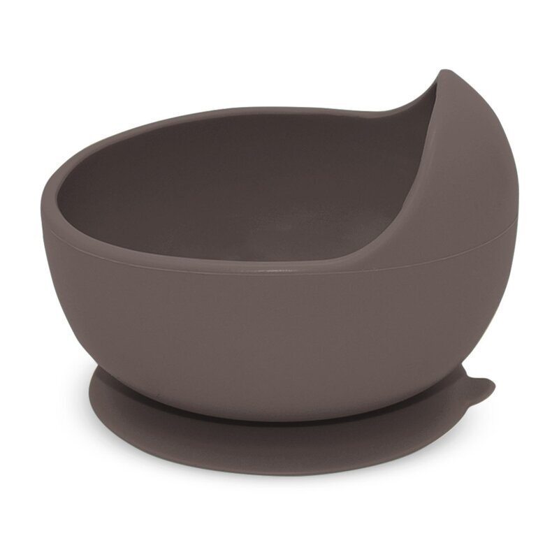 Petite&Mars Bol din silocon PetiteMars Bitter Cocoa Maro TakeMatch cu ventuza fara BPA 6 luni+ 360 ml