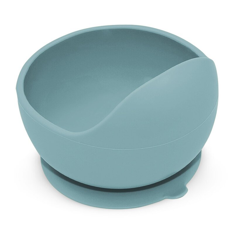 Petite&Mars Bol din silocon PetiteMars Frosted Sky Albastru TakeMatch cu ventuza fara BPA 6 luni+ 360 ml