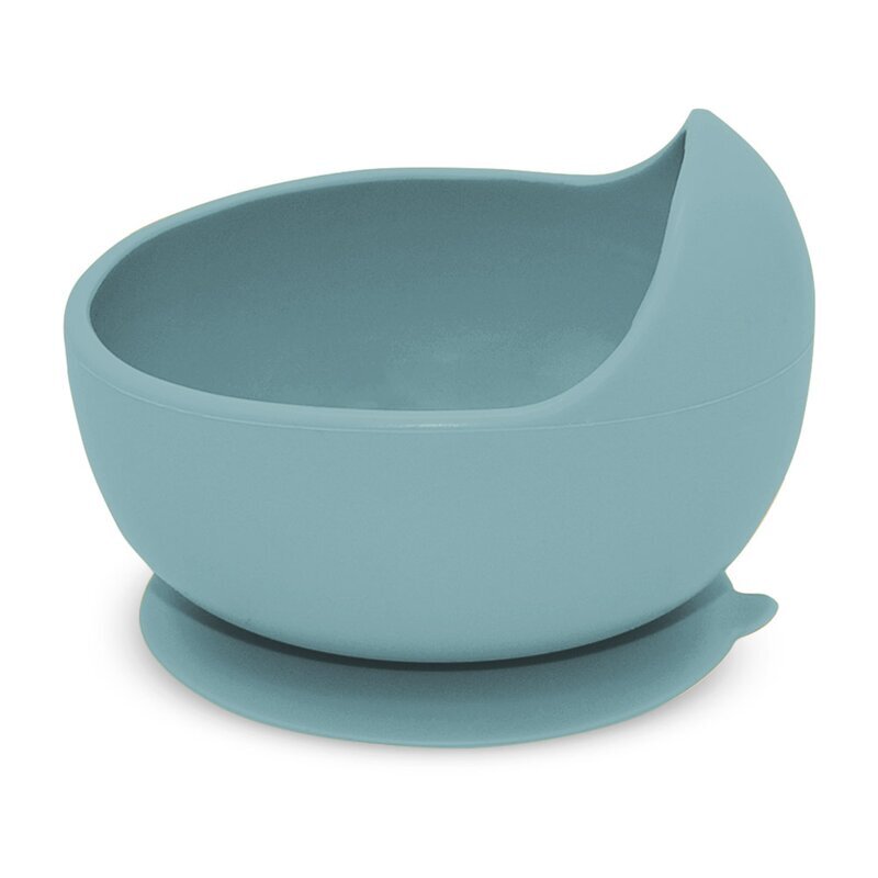 Petite&Mars Bol din silocon PetiteMars Frosted Sky Albastru TakeMatch cu ventuza fara BPA 6 luni+ 360 ml