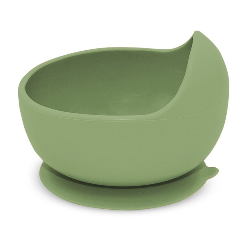 Petite&Mars Bol din silocon PetiteMars Sweet Pea Verde TakeMatch cu ventuza fara BPA 6 luni+ 360 ml
