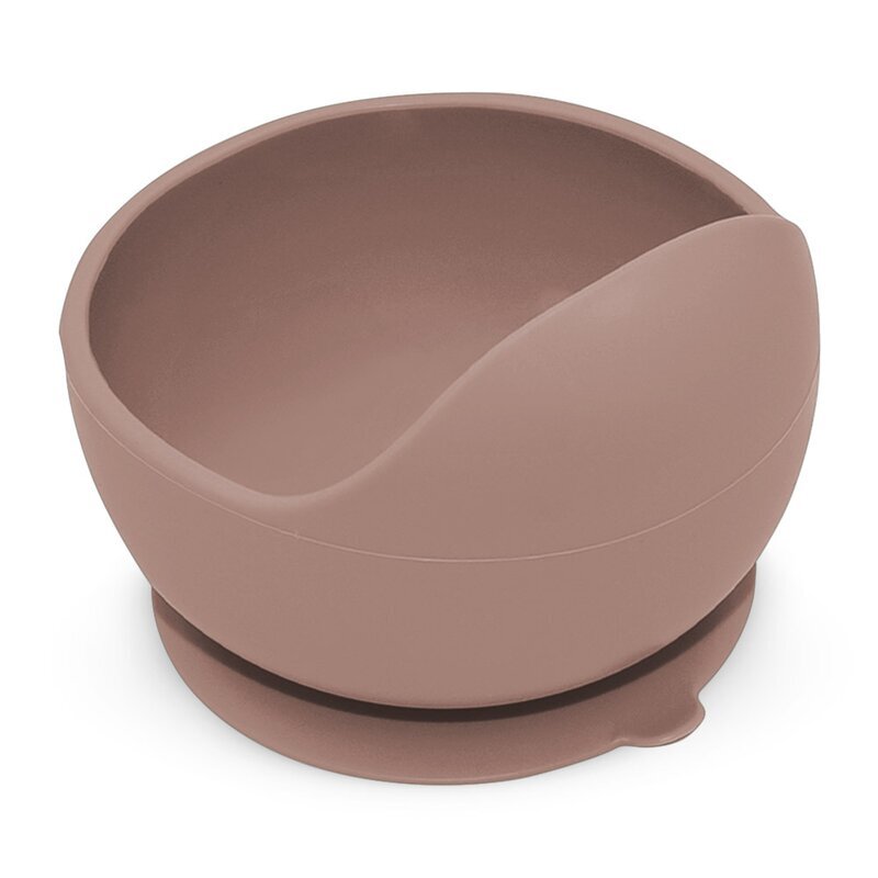 Petite&Mars Bol din silocon PetiteMars Velvet Latte Maro TakeMatch cu ventuza fara BPA 6 luni+ 360 ml