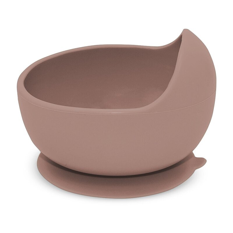Petite&Mars Bol din silocon PetiteMars Velvet Latte Maro TakeMatch cu ventuza fara BPA 6 luni+ 360 ml