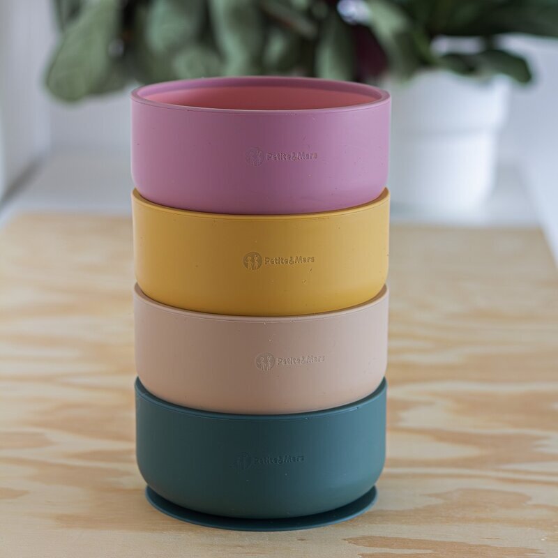 Petite&Mars Bol PetiteMars cu ventuza din silicon TakeMatch bej