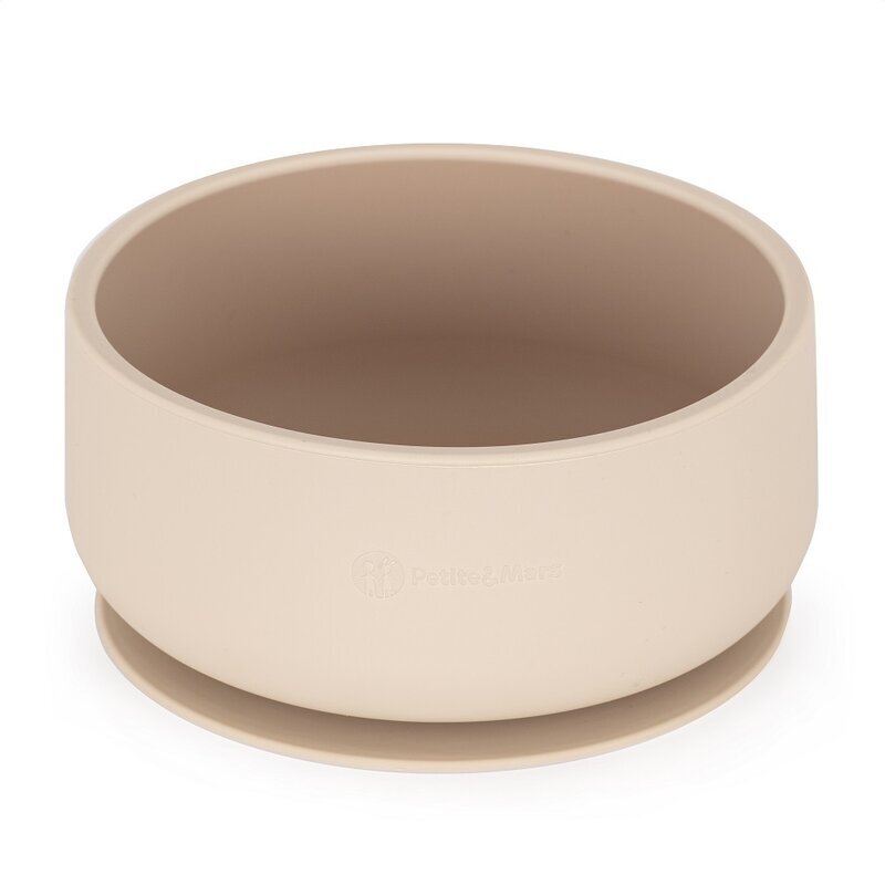 Petite&Mars Bol PetiteMars cu ventuza din silicon TakeMatch bej