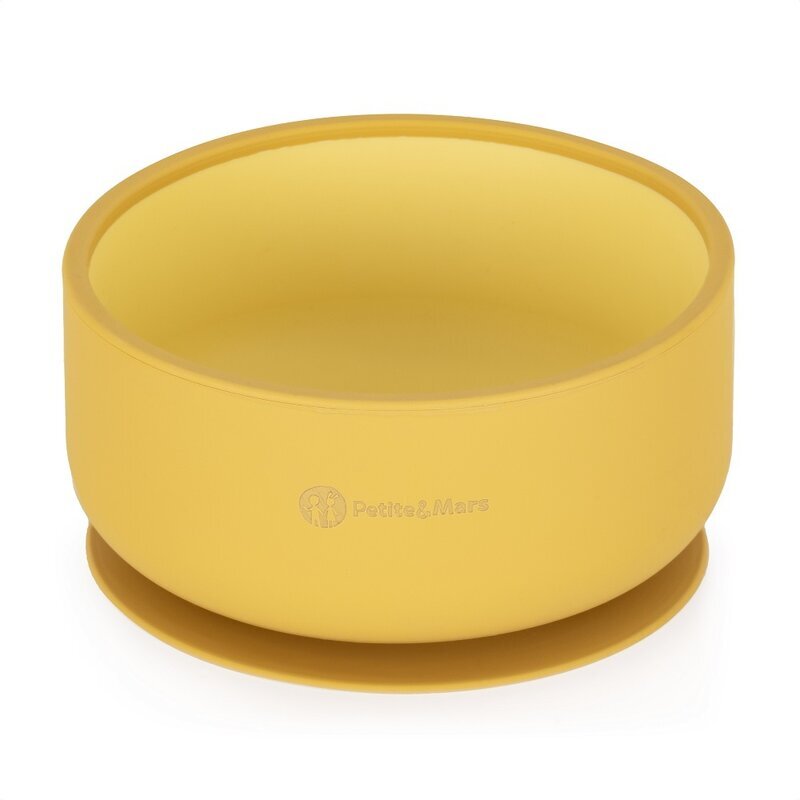 Petite&Mars Bol PetiteMars cu ventuza din silicon TakeMatch galben