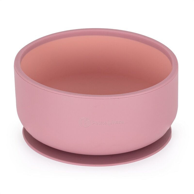 Petite&Mars Bol PetiteMars cu ventuza din silicon TakeMatch roz