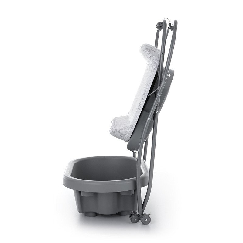 Petite&Mars Cadita 3 in 1 PetiteMars Spa cu masuta de infasat si spatiu de depozitare Gri