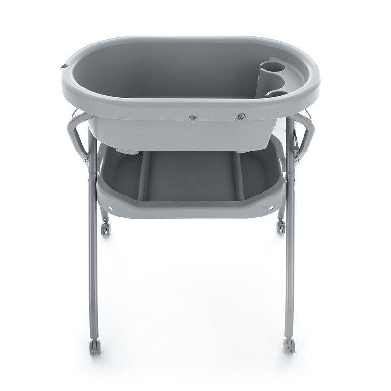Petite&Mars Cadita 3 in 1 PetiteMars Spa cu masuta de infasat si spatiu de depozitare Gri