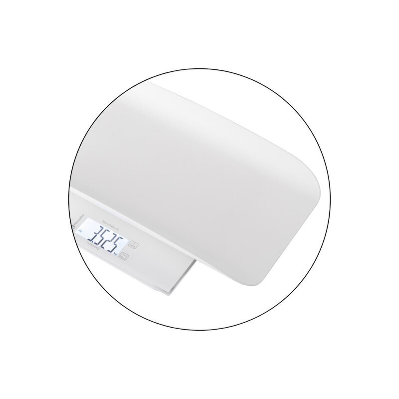 Petite&Mars Cantar electronic 2 in 1 PetiteMars Alb multifunctional panou cu touch pentru bebelusi si adulti pana 180 kg