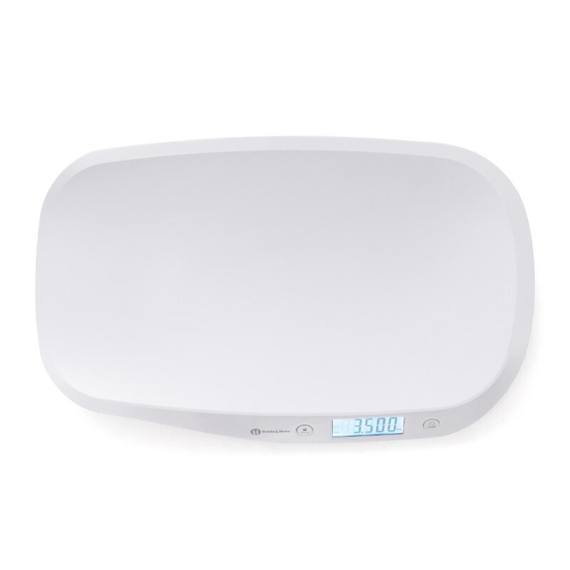 Petite&Mars Cantar electronic pentru bebelusi Petite Mars forma ergonomica Alb