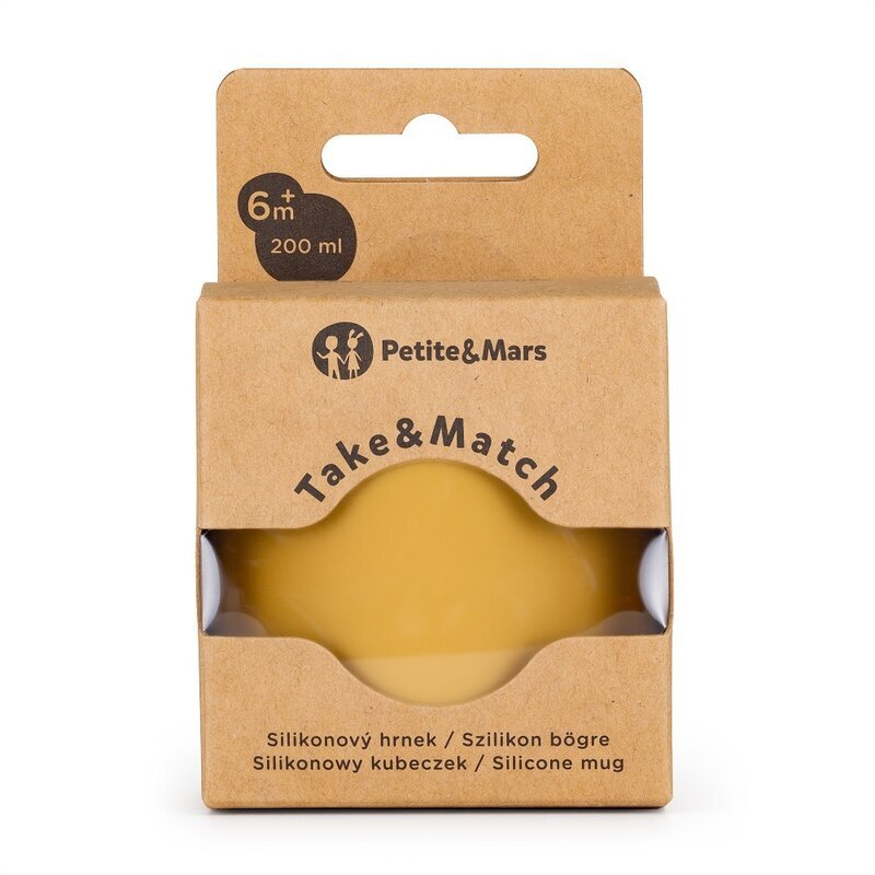 Petite&Mars Canuta PetiteMars fara maner din silicon TakeMatch galben