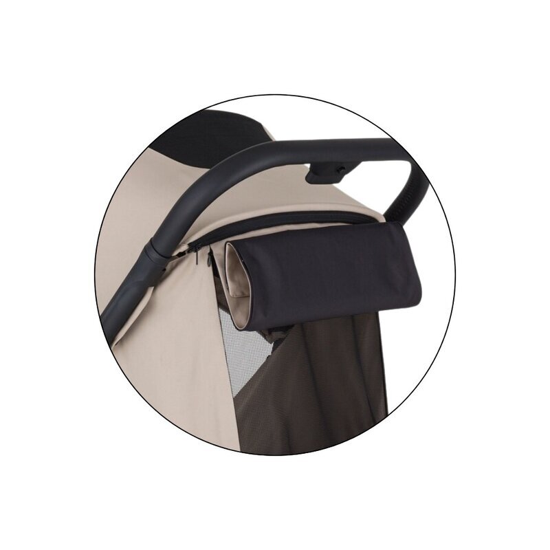 Petite&Mars Carucior pentru copii PetiteMars Flip bej cu pliere compacta spatar reglabil suport picioare reglabil si copertina extensibila cu protectie UPF 50+ greutate admisa 22 kg