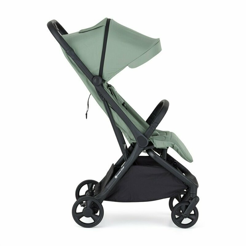 Petite&Mars Carucior pentru copii PetiteMars Flip verde cu pliere compacta spatar reglabil suport picioare reglabil si copertina extensibila cu protectie UPF 50+ greutate admisa 22 kg