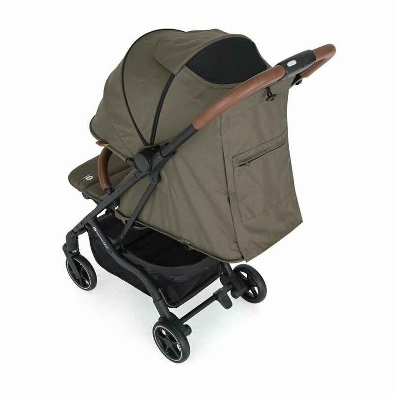 Petite&Mars Carucior pentru copii PetiteMars Fly Verde cu pliere compacta spatar reglabil pana la pozitie de somn suport picioare reglabil copertina extensibila cu protectie UPF40+ suport pahar inclus pana la 22 kg 0 luni+