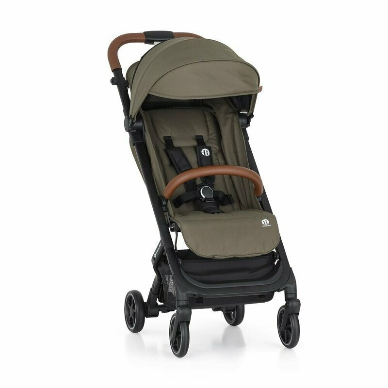 Petite&Mars Carucior pentru copii PetiteMars Fly Verde cu pliere compacta spatar reglabil pana la pozitie de somn suport picioare reglabil copertina extensibila cu protectie UPF40+ suport pahar inclus pana la 22 kg 0 luni+