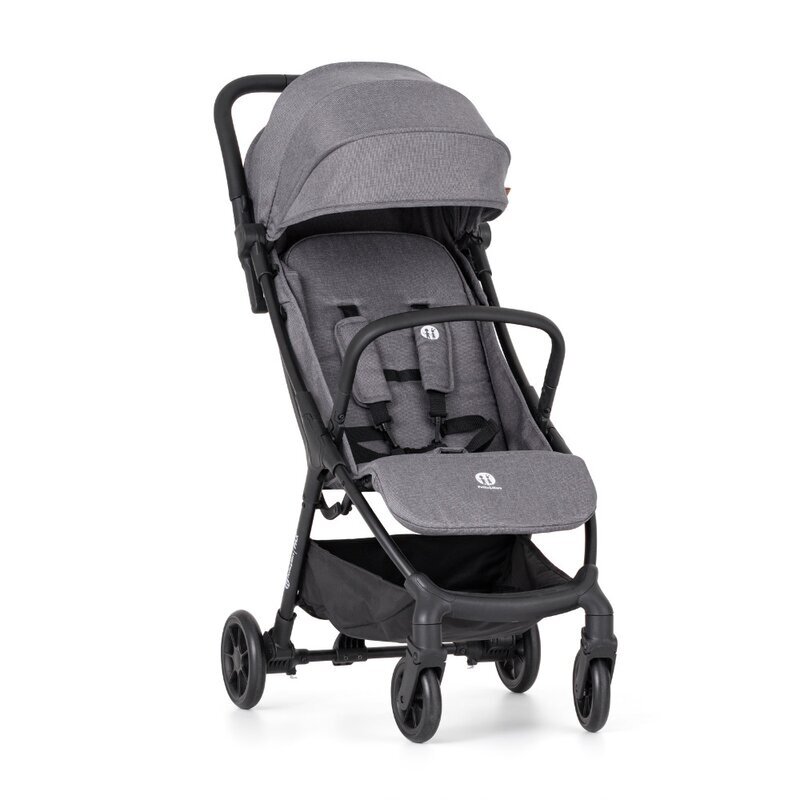 Petite&Mars Carucior sport pentru copii Petite Mars Pax Ultimate Gri compact cu spatar ajustabil suport pentru picioare reglabil pliere tip carte 6-36 luni