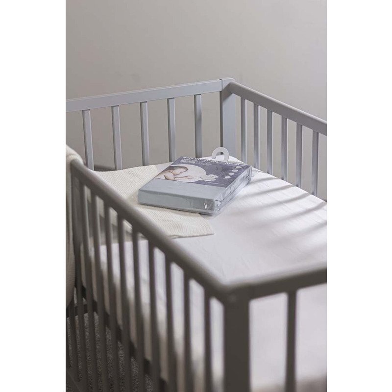Petite&Mars Cearceaf cu elastic Soft Dream din jersey 120x60 cm alb