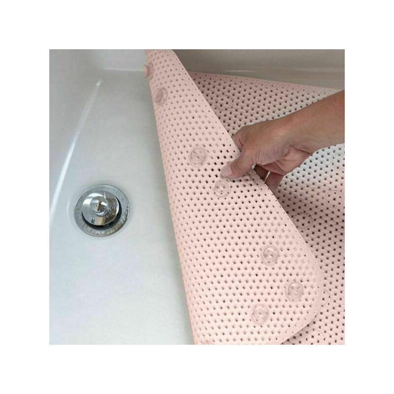 Petite&Mars Covoras de baie Harry antiderapant 91x43 cm roz PetiteMars