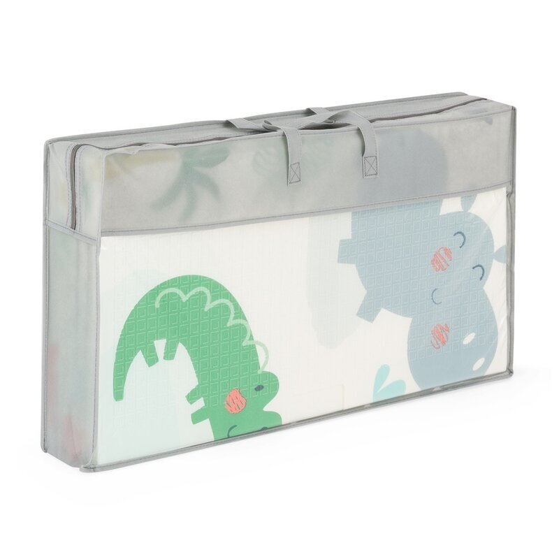 Petite&Mars Covoras de joaca PetiteMars reversibil include geanta pentru transport pliabil si impermeabil non-toxic 197x147x1 cm Jungle 0 luni+ Multicolor