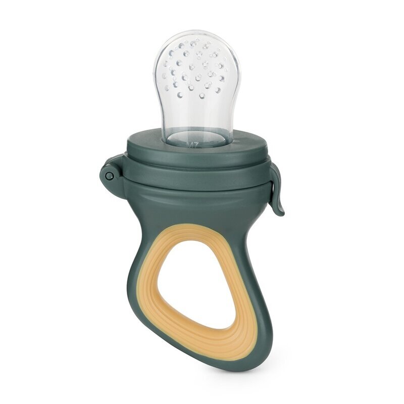 Petite&Mars Dispozitiv de hranire PetiteMars pentru fructe si legume include capac de protectie 6+ luni VerdeOcru