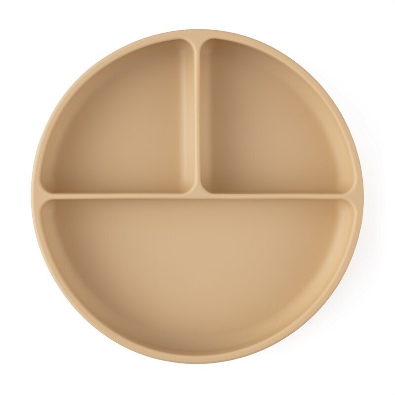 Petite&Mars Farfurie compartimentata PetiteMars cu ventuza si 3 compartimente TakeMatch silicon bej