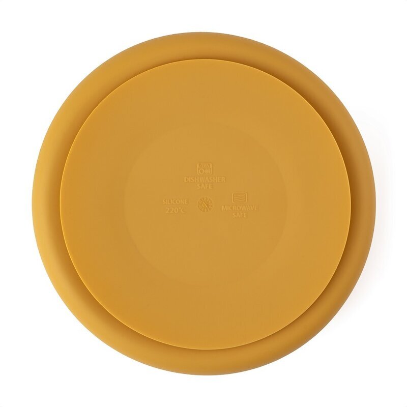 Petite&Mars Farfurie compartimentata PetiteMars cu ventuza si 3 compartimente TakeMatch silicon galben