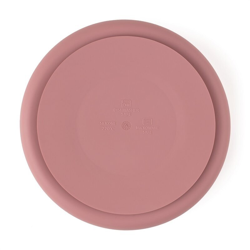Petite&Mars Farfurie compartimentata PetiteMars cu ventuza si 3 compartimente TakeMatch silicon roz