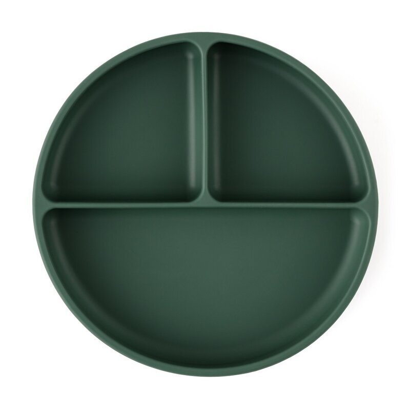 Petite&Mars Farfurie compartimentata PetiteMars cu ventuza si 3 compartimente TakeMatch silicon verde