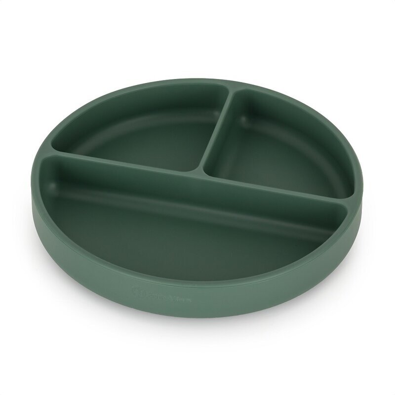 Petite&Mars Farfurie compartimentata PetiteMars cu ventuza si 3 compartimente TakeMatch silicon verde