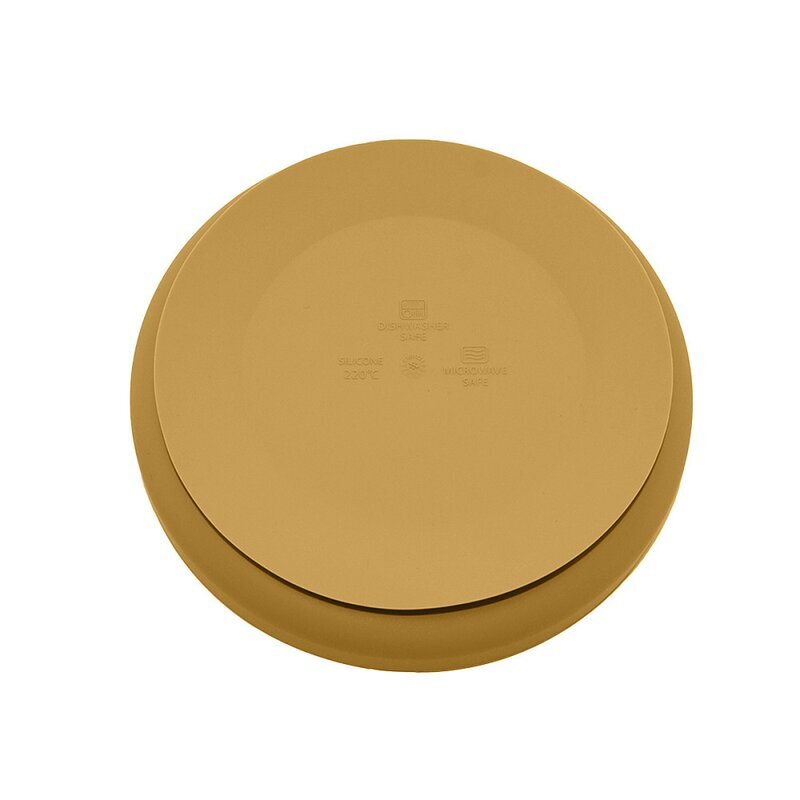 Petite&Mars Farfurie din silicon PetiteMars fara BPA cu ventuza TakeMatch 6 luni+ ocru