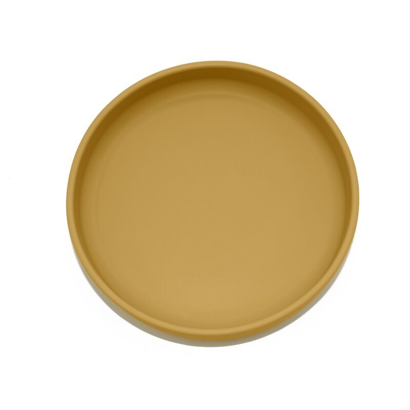 Petite&Mars Farfurie din silicon PetiteMars fara BPA cu ventuza TakeMatch 6 luni+ ocru