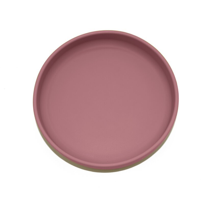 Petite&Mars Farfurie din silicon PetiteMars fara BPA cu ventuza TakeMatch 6 luni+ roz